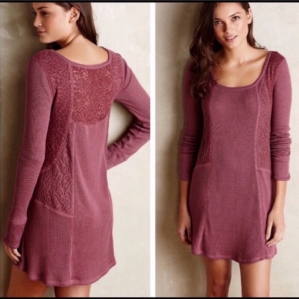 Anthropologie E by Eloise waffle knit tunic S